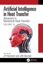 "Artificial Intelligence in Heat Transfer: Advances in Numerical Heat Transfer VOLUME VI." Eine Illustration einer futuristischen, halb mechanischen roten Gesichtsseite.
