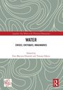 Ein Buchcover mit dem Text: "Water: Crises, Critiques, Imaginaries". Herausgeber: Ewa Macura-Nnamdi und Tomasz Sikora.