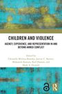 „CHILDREN AND VIOLENCE“ oben auf türkis-gelber abstrakter Malerei. Open Access-Symbol und Routledge-Logo unten.