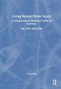 "Living Beyond Brain Injury: A Compassionate Resilient Guide for Survivors, SECOND EDITION" von Vicki Hall. Blaues, abstraktes Muster.