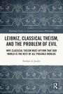 Titel: "Leibniz, Classical Theism, and the Problem of Evil". Autor: Nathan A. Jacobs. Hintergrund: blaues Muster.