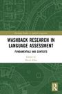 "Washback Research in Language Assessment, Fundamentals and Contexts, edited by David Allen. Grünes geometrisches Design."