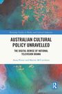 Titel: Australian Cultural Policy Unravelled. Autoren: Anna Potter, Marion McCutcheon. Bunte abstrakte Kunst.