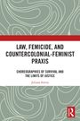 Titel: „Law, Femicide, and Countercolonial-Feminist Praxis“. Autor: Juliana Streva. Abstraktes Muster in Grün.