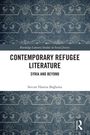 Oben: "Routledge Literary Studies in Social Justice". Titel: "Contemporary Refugee Literature: Syria and Beyond". Autor: Sercan Hamza Bağlama. Blaues Muster im Hintergrund.