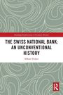 Titel: "The Swiss National Bank: An Unconventional History". Autor: Mikael Huber. Hintergrund: Abstrakte Linienmuster.