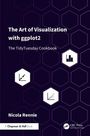 "The Art of Visualization with ggplot2: The TidyTuesday Cookbook" von Nicola Rennie. Hexagonmuster mit Diagrammsymbolen.