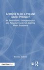 „Learning to Be a Popular Music Producer“ steht in Weiß auf blauem Hintergrund mit abstrakten Linien.
