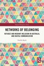 „Networks of Belonging“, Buch von Estelle Boyle. Bunter Hintergrund mit Dreiecken, Routledge-Logo.