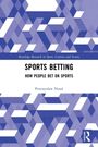 Text: "Sports Betting: How People Bet on Sports" von Przemysław Nosal. Blau-weiße, geometrische Muster.