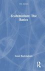 Buchcover: "Ecofeminism: The Basics" von Susan Buckingham, blaue Struktur mit einem weißen Routledge-Logo.