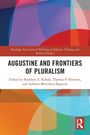 "Augustine and Frontiers of Pluralism" von B. Z. Kabala et al.; bunte geometrische Formen und Routledge-Logo.