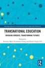 "Transnational Education: Bridging Borders, Transforming Futures" ist der Titel. Blaues Cover mit Vernetzungsmuster.