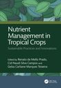 "Nutrient Management in Tropical Crops," bearbeitet von drei Autoren. Hintergrund mit grünen Blättern.