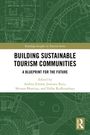 Titel: "Building Sustainable Tourism Communities". Grün-weiße technische Zeichnung auf dem Cover.