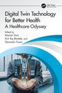 „Digital Twin Technology for Better Health: A Healthcare Odyssey.“ Person hält Hologramm eines menschlichen Körpers.