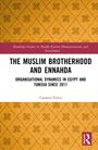 Titel: "The Muslim Brotherhood and Ennahda". Muster aus gelben Quadraten im Hintergrund. Autor: Carmen Fulco.