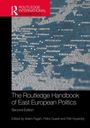 „The Routledge Handbook of East European Politics, Second Edition, edited by Adam Fagan, Petra Guasti, Petr Kopecký.“ Oben links ist ein rotes Logo. Darunter eine detaillierte Karte.