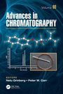 "Advances in CHROMATOGRAPHY Volume 60". Molekülkette, Chromatogramm und analytische Gerätschaften vor blauem Hintergrund.