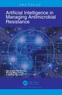 "Artificial Intelligence in Managing Antimicrobial Resistance". Illustration: Gehirn in digitalem Stil mit Schaltkreisen.