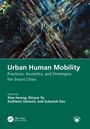 Text: "Urban Human Mobility: Practices, Analytics, and Strategies for Smart Cities." Luftaufnahme eines belebten Kreuzungslichts.