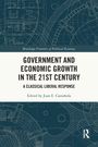 "Government and Economic Growth in the 21st Century" von Juan E. Castañeda. Technische Diagramme im Hintergrund.