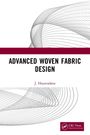 „ADVANCED WOVEN FABRIC DESIGN“ von J. Hayavadana. Geometrische Muster aus überlappenden Linien. Logo von CRC Press.