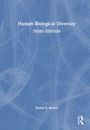 "Human Biological Diversity, Third Edition, Daniel E. Brown" ist in weiß auf einem blauen abstrakten Hintergrund geschrieben.
