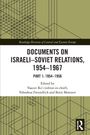 Titel: „Documents on Israeli-Soviet Relations, 1954–1967“. Herausgeber: Yaacov Ro'i, Yehoshua Freundlich, Boris Morozov. Geometrisches Muster, Logo.