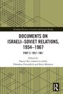 Titel: "Documents on Israeli-Soviet Relations, 1954–1967, Part 2: 1957–1961." Herausgeber: Yaacov Ro'i, Yehoshua Freundlich, Boris Morozov. Geometrisches Muster als Hintergrund.