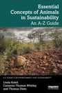 "Essential Concepts of Animals in Sustainability: An A-Z Guide" zeigt eine Schildkröte in einer trockenen, buschreichen Landschaft.