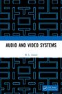 "AUDIO AND VIDEO SYSTEMS", "M. L. Anand". Muster aus blauen Linien auf schwarzem Hintergrund, Logo unten rechts.