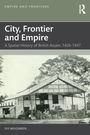 "City, Frontier and Empire"; Gebäude mit Schrift "Planter's Stores Agency Company Ltd." umgeben von Bäumen.