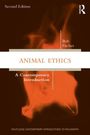 "Second Edition", "ANIMAL ETHICS", "A Contemporary Introduction", "Bob Fischer". Hintergrund: orange-braune Rauchwolken.