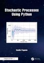 „Stochastic Processes Using Python“, Diagramm mit Linie: Wahrscheinlichkeit gegen Stichprobengröße, Name: Vasilis Pagonis.