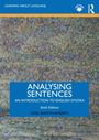 "LEARNING ABOUT LANGUAGE, Analysing Sentences: An Introduction to English Syntax, Sixth Edition, Noel Burton-Roberts." Malerisches Hintergrundmuster.