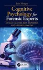 "Cognitive Psychology for Forensic Experts" von John Morgan. Mikroskop und stilisiertes Gehirn im Hintergrund.