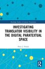 Buchtitel: "Investigating Translator Visibility in the Digital Paratextual Space" von Peter J. Freeth. Diagramm mit Punkten.