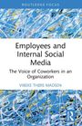 "Employees and Internal Social Media" auf abstrakter blauer Hintergrundgrafik. Logo unten rechts.