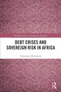 "Debt Crises and Sovereign Risk in Africa", Ndzalama Mathebula. Rosafarbener Hintergrund mit Ornamenten.