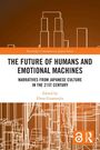 "The Future of Humans and Emotional Machines" - Narratives from Japanese Culture. Orangene Skyline auf dunklem Hintergrund.