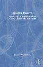 Text: "Business Evolved: Seven Shifts to Resonance with Nature, Culture and the Future" von Doroteya Vladimirova. Blaues Design.