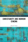 "Christianity and Horror Cinema" von Bryan P. Stone, mit abstrakter blau-gelber Malerei als Hintergrund.