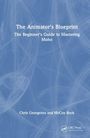 Text auf blauem Hintergrund: "The Animator's Blueprint: The Beginner's Guide to Mastering Moho" von Chris Georgenes und McCoy Buck.