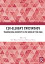 Titel: “ESU-ELEGBA'S CROSSROADS”, Untertitel: “TRANSCULTURAL CREATIVITY IN THE WORKS OF FEMI EUBA”, Herausgeber: Eric Mayer-García. Grafik: Rote Dreiecksmuster.