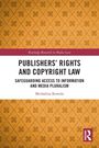 „Publishers’ Rights and Copyright Law“ von Michalina Kowala. Hintergrund mit braunem Muster und rotem Routledge-Logo.