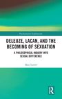 Aufschrift: "DELEUZE, LACAN, AND THE BECOMING OF SEXUATION" von Matt Lovett; Hintergrund in grün-gelb gemischt.