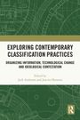 "Exploring Contemporary Classification Practices", Buchcover mit technischen Zeichnungen und Routledge-Logo.