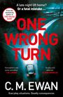 C. M. Ewan: One Wrong Turn, Buch