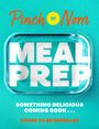 "MEAL PREP. SOMETHING DELICIOUS COMING SOON... COVER TO BE REVEALED." In einem türkisfarbenen Design.